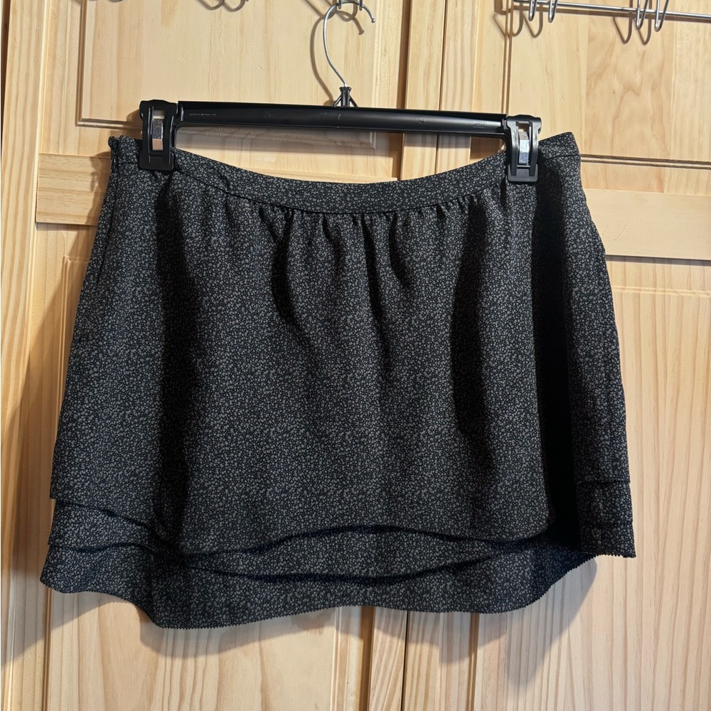 Black and Gray Layered Skirt